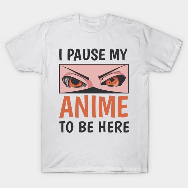 Funny Angry Anime Eyes T-Shirt by ExelanArt